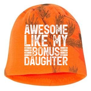 Awesome Like My Bonus Daughter Gifts Fathers Day Dad Kati - Camo Knit Beanie