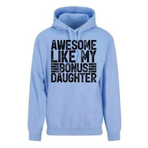 Awesome Like My Bonus Daughter Gifts Fathers Day Dad Unisex Surf Hoodie