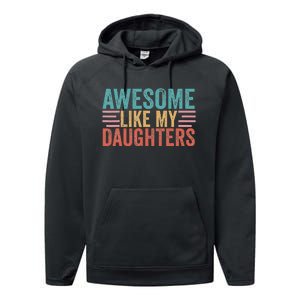 Awesome Like My Daughters Performance Fleece Hoodie