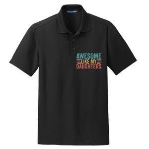 Awesome Like My Daughters Dry Zone Grid Polo