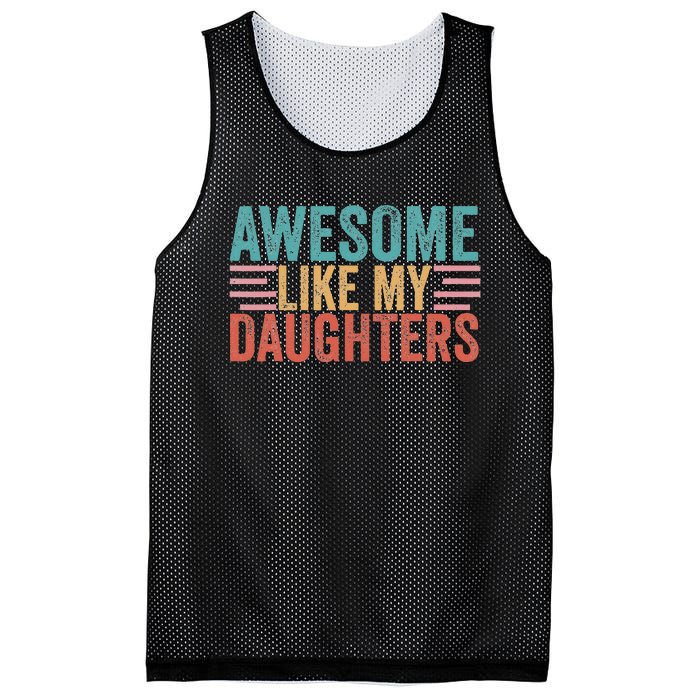 Awesome Like My Daughters Mesh Reversible Basketball Jersey Tank