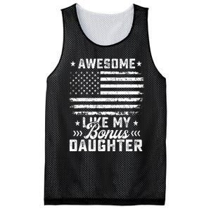 Awesome Like My Bonus Daughter Usa Flag 4th Of July Mesh Reversible Basketball Jersey Tank