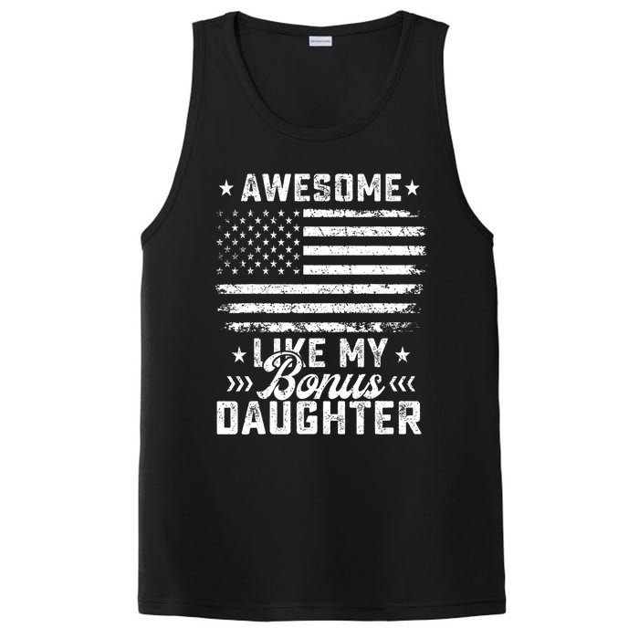 Awesome Like My Bonus Daughter Usa Flag 4th Of July PosiCharge Competitor Tank