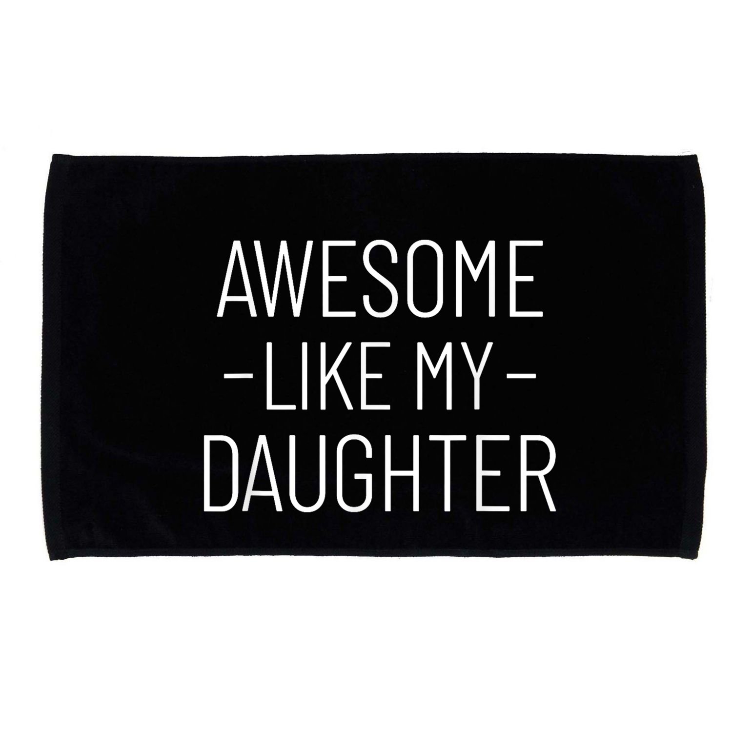 Awesome Like My Daughter Fathers Day 2025 Dad From Daughter Microfiber Hand Towel