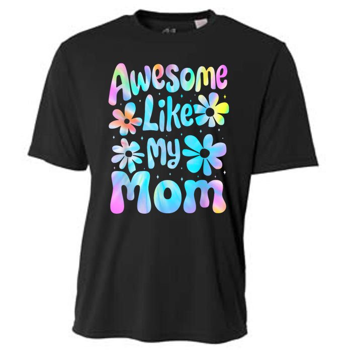 Awesome Like My Mom Mommy Groovy Graphic MotherS Day Cooling Performance Crew T-Shirt