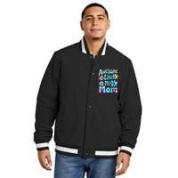 Awesome Like My Mom Mommy Groovy Graphic MotherS Day Insulated Varsity Jacket