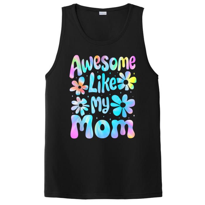 Awesome Like My Mom Mommy Groovy Graphic MotherS Day PosiCharge Competitor Tank