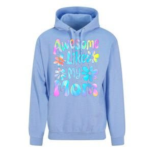 Awesome Like My Mom Mommy Groovy Graphic MotherS Day Unisex Surf Hoodie