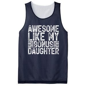 Awesome Like My Bonus Daughter Gifts Man Fathers Day Dad Mesh Reversible Basketball Jersey Tank