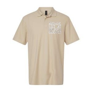 Awesome Like My Bonus Daughter Gifts Man Fathers Day Dad Softstyle Adult Sport Polo