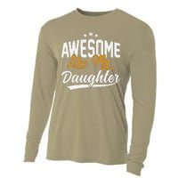 Awesome Like My Daughter Funny FatherS Day Cooling Performance Long Sleeve Crew