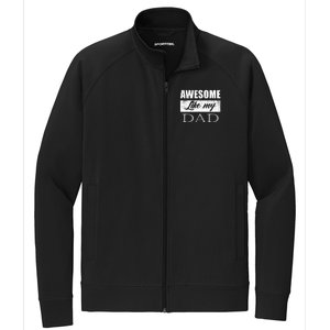 Awesome Like My Dad FatherS Day Gifts From Son & Daughter Stretch Full-Zip Cadet Jacket