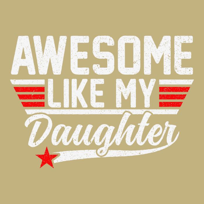 Awesome Like My Daughter Funny Fathers Day Dad Cooling Performance Crew T-Shirt