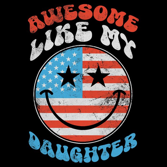Awesome Like My Daughter Funny Fathers Day 4th Of July 2025 Cooling Performance Long Sleeve Crew