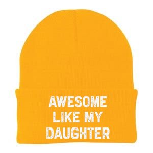 Awesome Like My Daughter Funny Fathers Day Gift Dad Knit Cap Winter Beanie