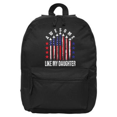 Awesome Like My Daughter Funny Fathers Day & 4th Of July 16 in Basic Backpack