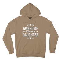 Awesome Like My Daughter Funny Dad Vintage Hoodie