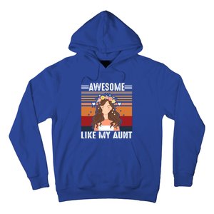 Awesome Like My Aunt Auntie Niece Retro Aunt Gift Hoodie