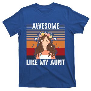 Awesome Like My Aunt Auntie Niece Retro Aunt Gift T-Shirt