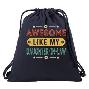 Awesome Like My Daughter In Law Family Lovers Drawstring Bag