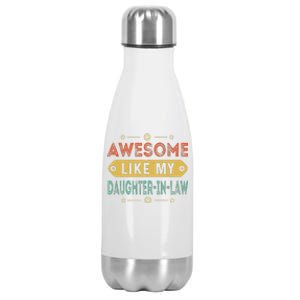 Awesome Like My Daughter In Law Family Lovers Stainless Steel Insulated Water Bottle