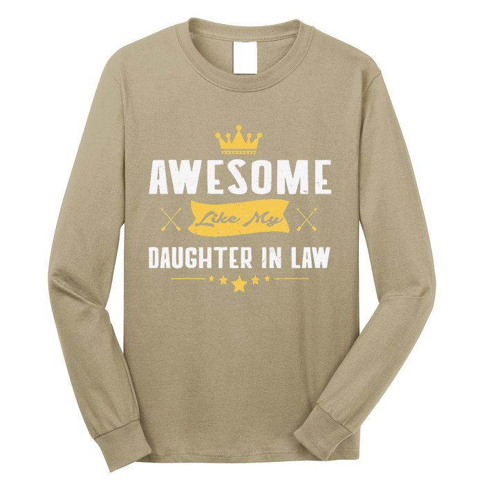 Awesome Like My Daughter In Law FatherS Day Long Sleeve Shirt