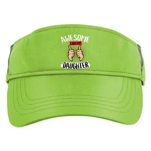 Awesome Like My Daughter Parents FatherS Day MotherS Day Adult Drive Performance Visor