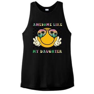 Awesome Like My Daughter Funny FatherS Day Dad Ladies PosiCharge Tri-Blend Wicking Tank