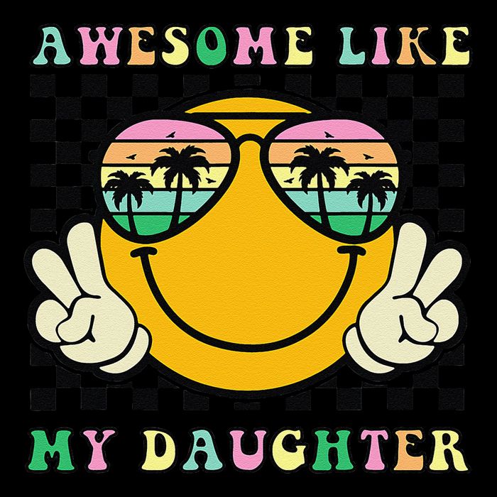 Awesome Like My Daughter Funny FatherS Day Dad Doggie Tank