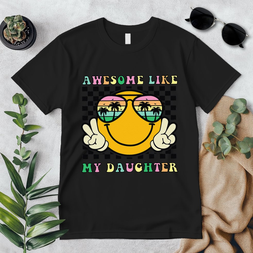 Awesome Like My Daughter Funny FatherS Day Dad Premium T-Shirt