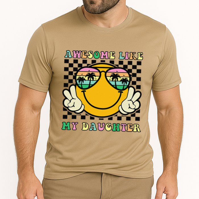 Awesome Like My Daughter Funny FatherS Day Dad Cooling Performance Crew T-Shirt