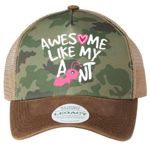 Awesome Like My Aunt Funny Niece And Nephew Gift Legacy Tie Dye Trucker Hat