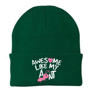 Awesome Like My Aunt Funny Niece And Nephew Gift Knit Cap Winter Beanie