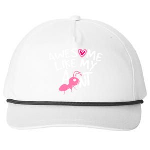 Awesome Like My Aunt Funny Niece And Nephew Gift Snapback Five-Panel Rope Hat