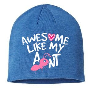 Awesome Like My Aunt Funny Niece And Nephew Gift Sustainable Beanie