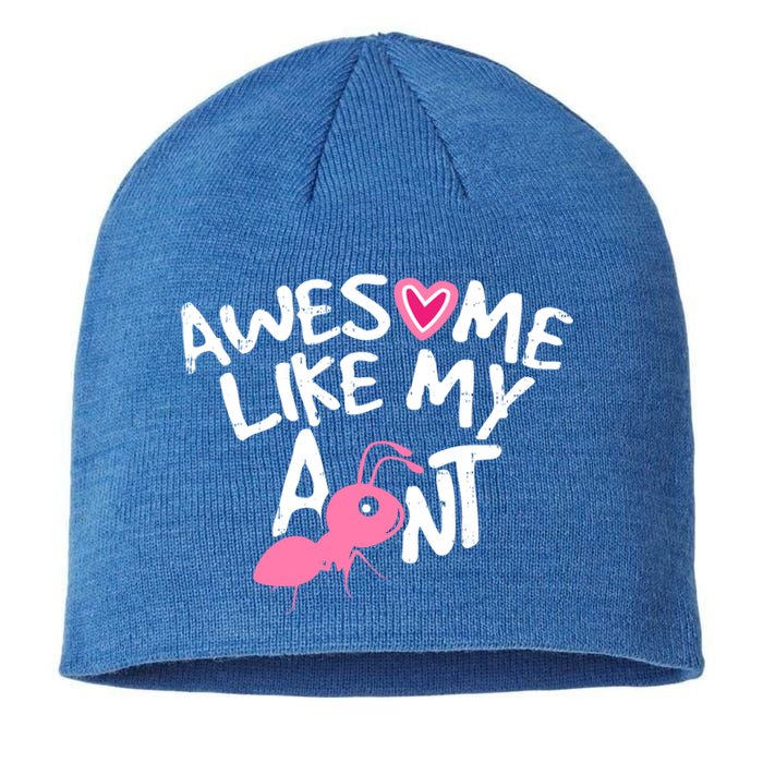 Awesome Like My Aunt Funny Niece And Nephew Gift Sustainable Beanie