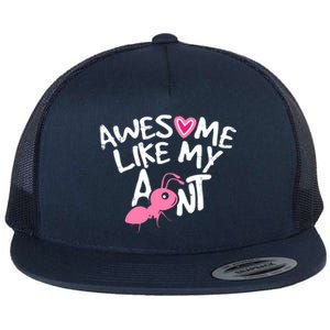 Awesome Like My Aunt Funny Niece And Nephew Gift Flat Bill Trucker Hat