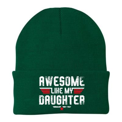 Awesome Like My Daughter Funny Dad Birthday Fathers Day Knit Cap Winter Beanie