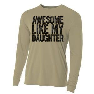 Awesome Like My Daughter Dad Fathers Day Cooling Performance Long Sleeve Crew