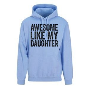 Awesome Like My Daughter Dad Fathers Day Unisex Surf Hoodie