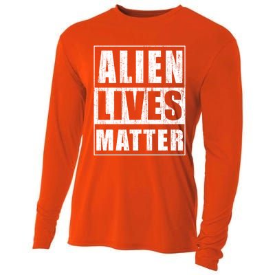 Alien Lives Matter Extraterrestrial Believer Gift Cooling Performance Long Sleeve Crew