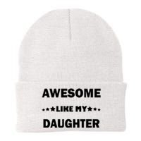 Awesome Like My Daughter Funny FatherS Day Dad Knit Cap Winter Beanie