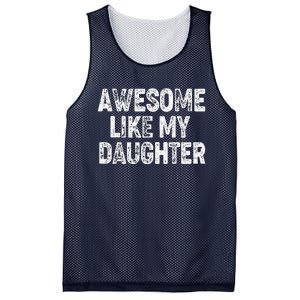 Awesome Like My Daughter Dad Daddy Gift Fathers Day Mesh Reversible Basketball Jersey Tank