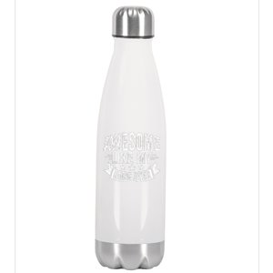 Awesome Like My Daughter Man Dad Funny Fathers Day Stainless Steel Insulated Water Bottle