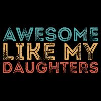 Awesome Like My Daughters Cropped Pullover Crew
