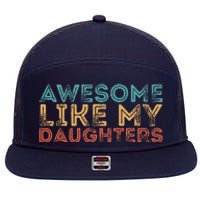 Awesome Like My Daughters 7 Panel Mesh Trucker Snapback Hat