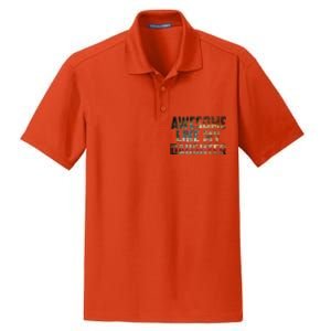 Awesome Like My Daughter 4th July Flag Proud Dad Fathers Day Dry Zone Grid Polo