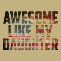 Awesome Like My Daughter 4th July Flag Proud Dad Fathers Day Cooling Performance Crew T-Shirt