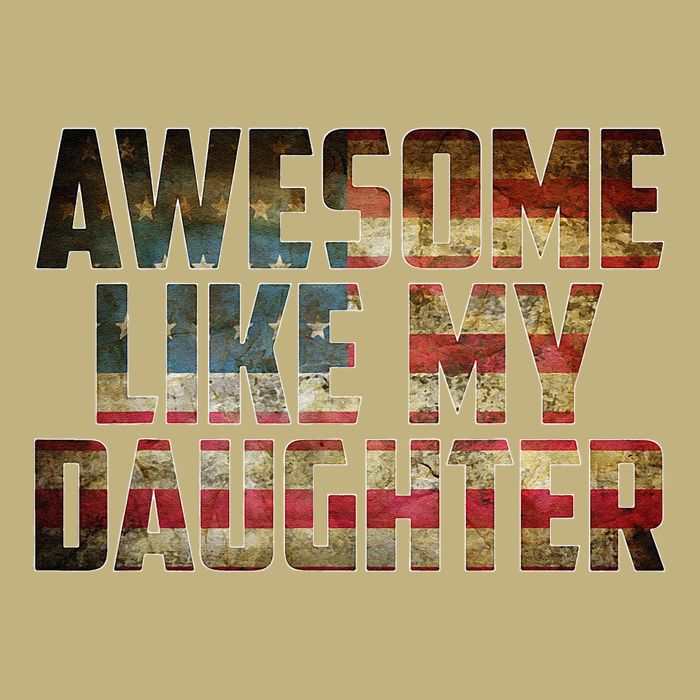 Awesome Like My Daughter 4th July Flag Proud Dad Fathers Day Cooling Performance Crew T-Shirt