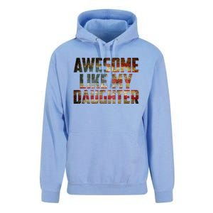 Awesome Like My Daughter 4th July Flag Proud Dad Fathers Day Unisex Surf Hoodie